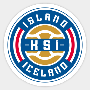 Iceland Football Sticker